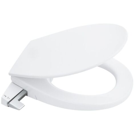 Grohe – Abattant WC japonais en Duroplast antibactérien – Technologie SoftClose – Installation manuelle sans électricité – Dimensions 547x171mm