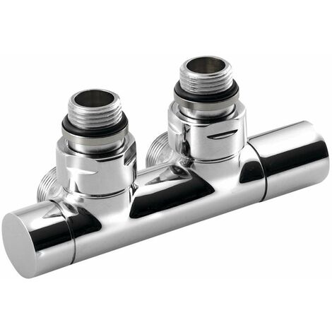 Sapho Twin - Kit de raccordement vannes pour raccordement central, pas 50 mm, chromé CP401S (1/7)