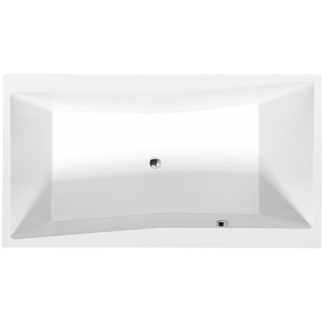 Baignoire rectangulaire 1800x1000x490 mm en acrylique blanc – Confort optimal pour salle de bain – 78511 – Polysan