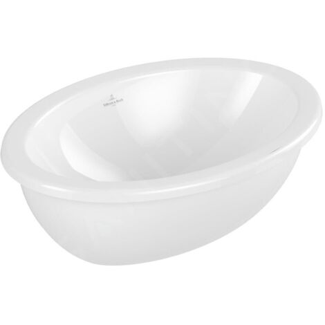 Villeroy & Boch Loop&Friends - Lavabo à encastrer, 560x380 mm, avec trop-plein, CeramicPlus, blanc alpin 4A5500R1