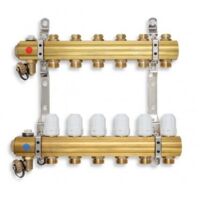 Novaservis Matériel de plomberie - Collecteur avec vannes de contrôle, thermostatiques et mécaniques, 9 circuits RZ09S
