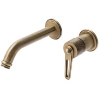 Sapho Robinetterie - Mitigeur de lavabo encastré, installation à 2 trous, avec corps, bronze BB018/18