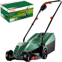 Bosch – Tondeuse électrique filaire 1200W – Surface d'action 300m² – Moteur économe en énergie – Poignées pliables pour rangement facile