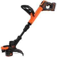 BLACK+DECKER - Coupe-bordure sans fil 18V, largeur de coupe 28 cm, 1 batterie 2,0 Ah Li-Ion, chargeur BCST918D1-QW