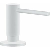 Franke – Distributeur de savon blanc mat 300 ml – Installation facile pour trou de 24 mm – Rotation 360° – Finition métallique élégante