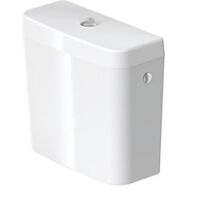 Duravit – Réservoir de chasse d'eau Dual-Flush 6/3L céramique sanitaire – Alimentation droite/gauche – Dimensions 385x170mm – 927000004