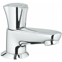 Grohe – Robinet sur plage mitigeur de lavabo chrome – Poignée métallique – Isolation thermique – Bec coulé avec mousseur – 20404001