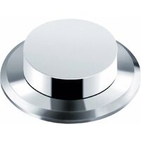 Franke – Bouchon d'évier Easy Click en plastique – Aspect chrome – Système hygiénique sans électricité – Mécanisme intuitif