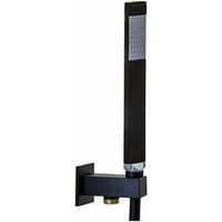 Ensemble de sortie d'eau encastrable noir mat avec douche Paffoni ZDUP095NO Noir mat