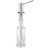 Franke – Distributeur de savon chrome 500 ml – Remplissage supérieur – Pour trou de 28-35 mm – Base ronde 51 mm
