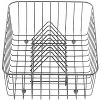 Panier à vaisselle inox 405x308x133 mm – Organisateur évier pour assiettes et ustensiles – Compatible éviers Blanco Classic