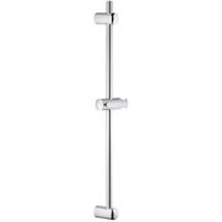 Heilmetz® Stabilisateur mural pour cabines de douche Stabilisateur pour verre - Convient au verre de 6-10mm - Barre de fixation ronde de 50cm en acier inoxydable, fixée au plafond