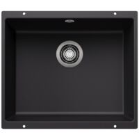 Blanco – Évier en silgranit 1 bac 53x46 cm noir – Montage sous plan de travail – Profondeur 190 mm – SKU 526098