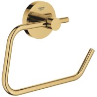 Grohe – Dérouleur de papier toilette mural en métal – Fixations cachées – Finition Cool Sunrise – Traitement anti-rayures – Charge max 5 kg - 40689GL1