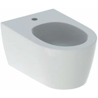 GEBERIT - Wc suspendu à fond creux One - TurboFlush - avec abattant Wc -  fixation cachée - cuvette : blanc / KeraTect - cache : blanc Réf.  500.201.01.1