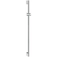 Hansgrohe – Barre de douche Croma Unica 90 cm – Laiton massif – Supports muraux chromés – Curseur entièrement chromé