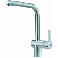 Franke – Mitigeur d'évier avec bec extractible – Inox – Hauteur 297 mm – Bec pivotant 180° – Débit 9,7 l/min – Flexible 800 mm