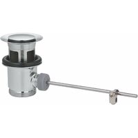 Bouchon Pop-up Clic-clac Laiton Chromé 66mm - Bonde D'évier Pour Cuisine Ou Salle De Bain