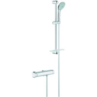 Mitigeur thermostatique de douche 60 cm – Colonne de douche Euphoria 110 – Technologie Grohe EcoJoy – Pression minimale 1,0 bar – 34195001