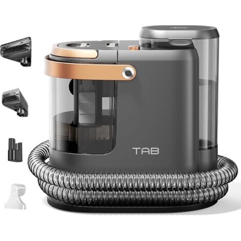 TAB 18KPa  Aspirateur Nettoyeur portable pour tissus humides  Convient aux Canapés, Tapis, Rembourrage,  Voitures