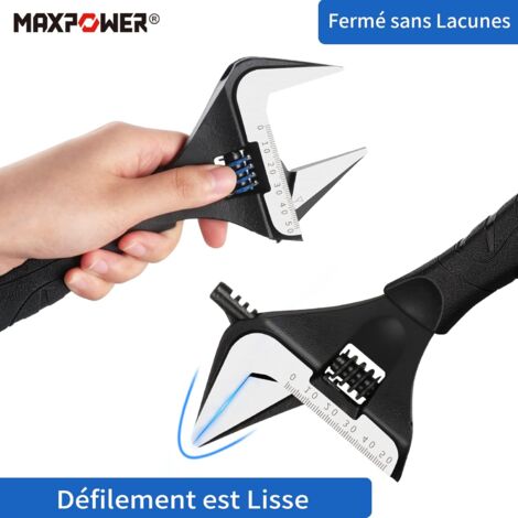 Jeu De 3 Clés à Molette Réglables - 150mm, 200mm, 250mm, Acier Cr-V - ZLLkeji