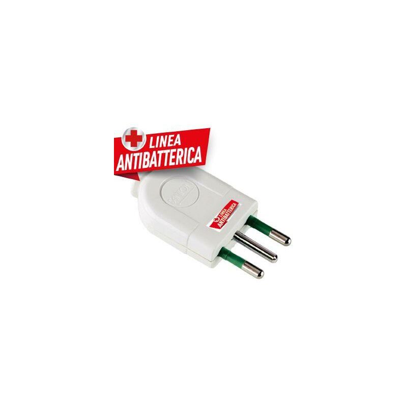 Presa Spina Adattatore Antibatterica, 2P+T 10A  - FANTON 80015AB