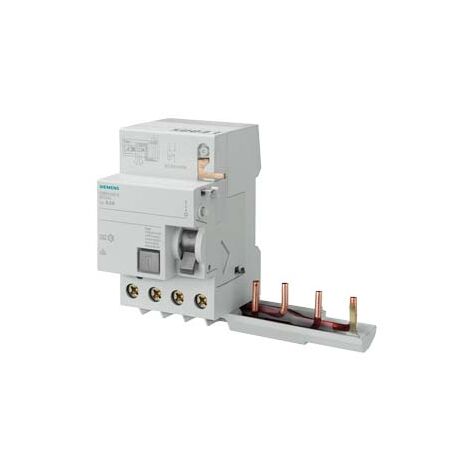 Blocco Differenziale, a 4 poli, tipo AC, In: 63 A, 300 mA, Un AC 400 V, per 5SL4