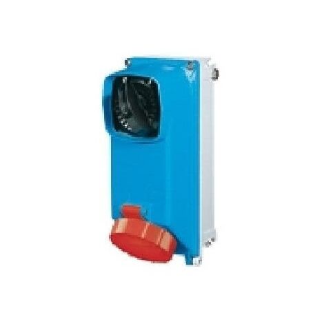Presa Fissa Interbloccata In Alluminio Con Base Portafusibili 3P+T 32A F1 380-415V 50-60Hz 6H Fusibili Diii Ip67