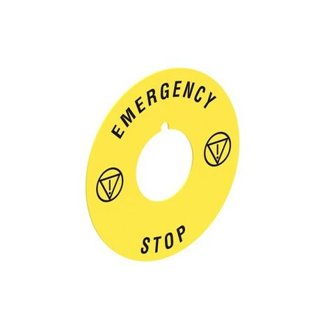 Disco Plastico per pulsanti a fungo, 60Mm Emergency-StopLOVLPXAU115