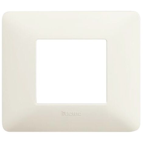 Placca 2 Moduli Matix, in tecnopolimero, Cenere