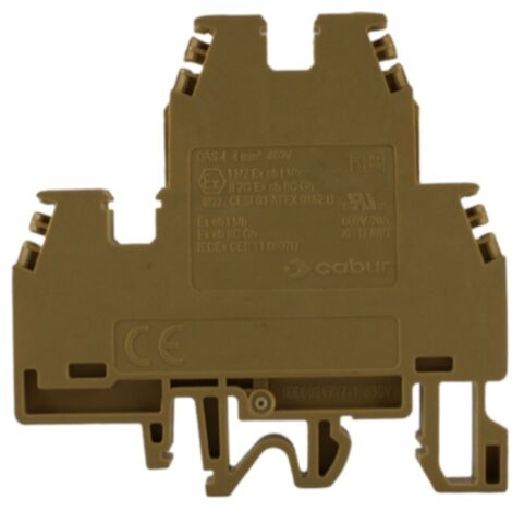 Morsetto Passante a due piani 4mmq Beige (1/3)