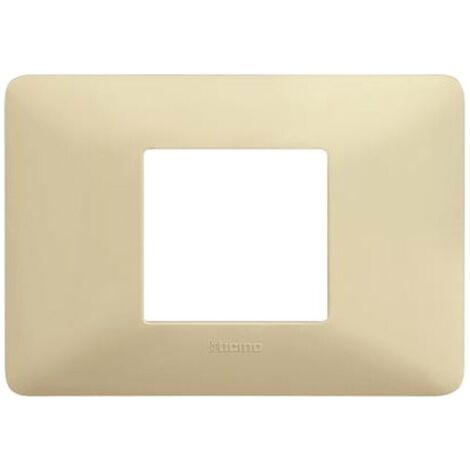 Placca 2 Moduli Centrati, Corda, Materiale tecnopolimero