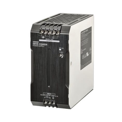 Alimentatore Potenza 240W, Ingr.100-240Vc.A., Uscita 10A, Classe A, Mod.Protetto, Montaggio Guida Din