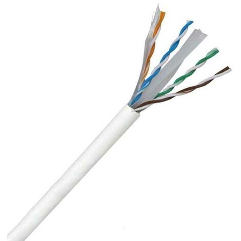 CABLEPELADO - Cavo Di Rete UTP CAT6a 0,50 M (Bianco) Per Connessioni Veloce E Stabile