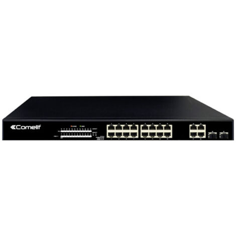 Switch Di Rete 16 Porte PoE + 4 Combo + 2 GE