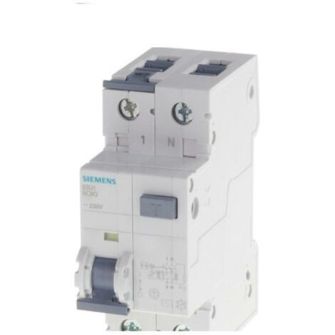 Magnetotermico Differenziale Siemens 25A 1P+N 4,5 kA 300mA AC curva C 2M 5SU16531KK25