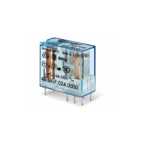 Mini Relè Per Circuito Stampato Circuito Stampato/Innesto Passo 5 Mm, Nessuna, 24 V, Standard, 1 Contatto, 16 A, Agni, Dc