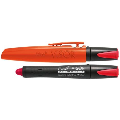 Pica Visor Marker Pennarello Industriale Bianco Permanente In Blister