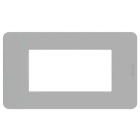 Placca bticino matixgo 4 moduli grigio - ja4804jg