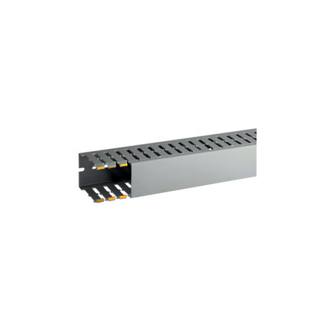 T1-EN 40x60 G Canalina con coestruso morbido modulo 10 feritoia 4, Grigio