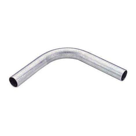 Curva TAZ a 90 gradi ricavate da tubo TAZ, Materiale acciaio zincato secondo EURONORM 142/95 e 147/91, Diametro esterno tubo 16mm