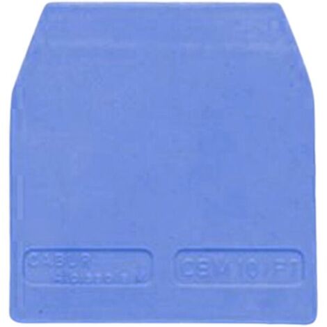 Piastrina terminale per morsetto Blu CBX13