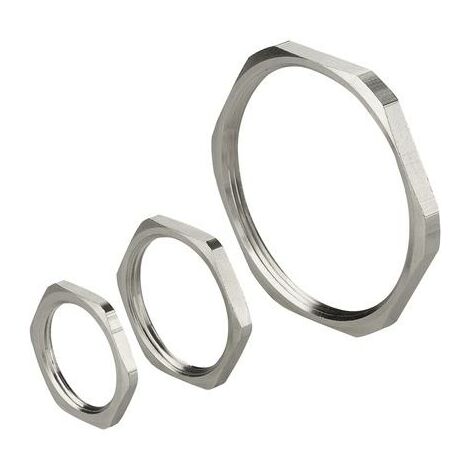 Ghiera Metal Nichelate Filettatura GAS Materiale Ottone UNI EN 12164 CW 614N Nichelatura 2-5 micron Filettatura G1/4