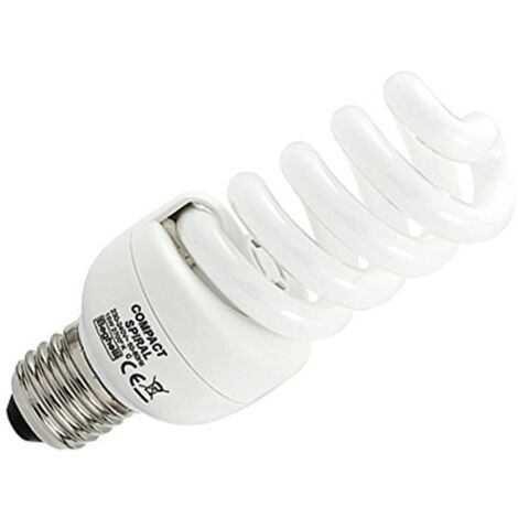 Lampada Fluorescente Spirale, 15W, 230V, E27, Luce Calda 2700K (1/3)