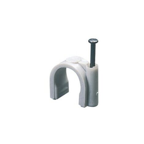 Graffetta in PVC Ø16mm colore bianco GEWGW50616 per cavi ordinati