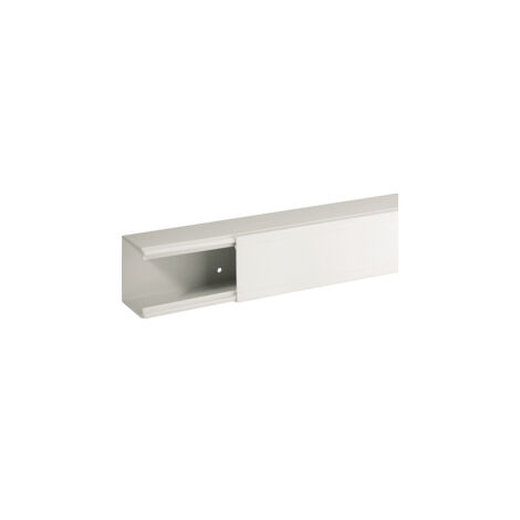 TA-EN 60x60 W Canalina porta cavi a base piana, Bianco