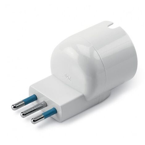 Rosi materiale elettrico adattatore triplo salva spazio 16a 2p&43t colore bianco rs78132