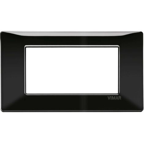 Vimar Plana placca 4 moduli colore nero 14654.05