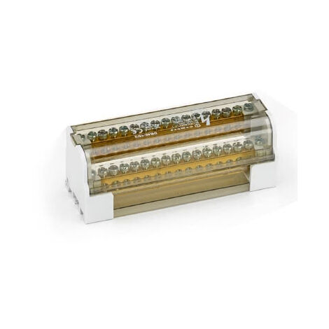 Ripartitore bipolare 100A, 7 vie, sez. 25mm²  CEMDB100-6/2
