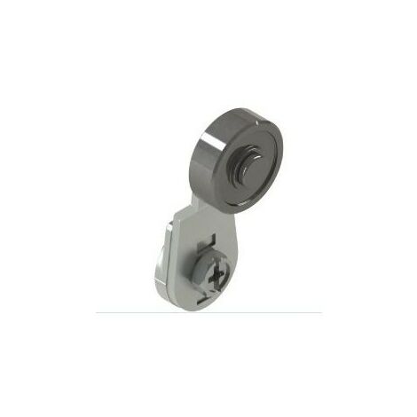 Leva con rotella metallo PIZVF L31R24 comando manuale industriale